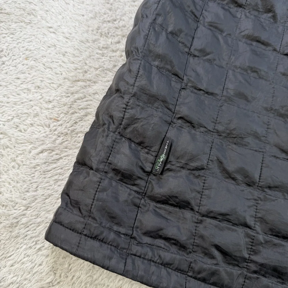 The North Face Vest Mens XL Black ThermoBall Insulated Lined Quilted Puffer